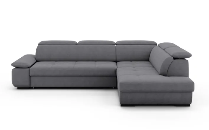 Ecksofa LISBON 286 x 216 cm grau