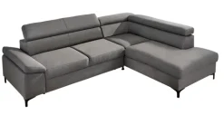 Ecksofa LONIGO 247 x 196 cm grau