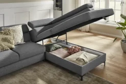 Ecksofa LONIGO 247 x 196 cm grau