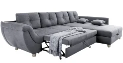 Ecksofa MACARIO 330 x 207 cm grau