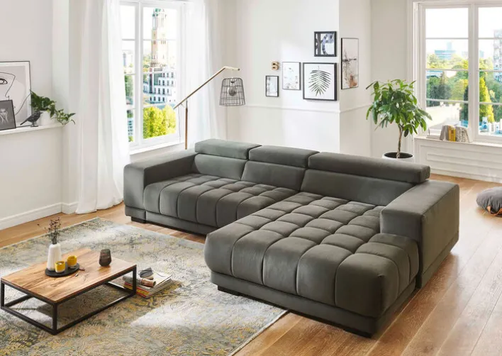 Ecksofa OLIVIA 329 x 190 cm olive