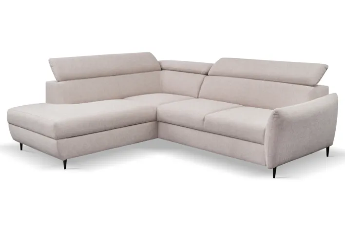 Ecksofa OSCAR 212 x 253 cm grau