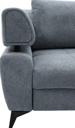 Ecksofa PARIS 267 x 188 cm graublau