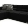 Ecksofa TEMPLE 169 x 286 cm schwarz