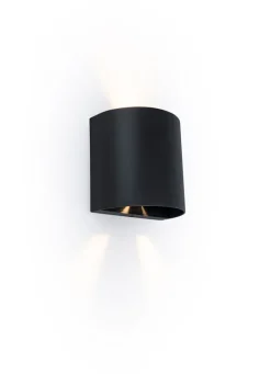 ECO-LIGHT LED Außenwandleuchte GEMINI BEAMS 11 cm schwarz