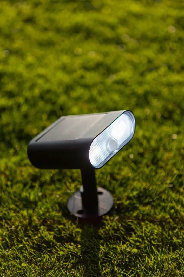 ECO-LIGHT LED Solar Außenstrahler GINBO schwarz