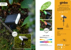 ECO-LIGHT LED Solar Außenstrahler GINBO schwarz
