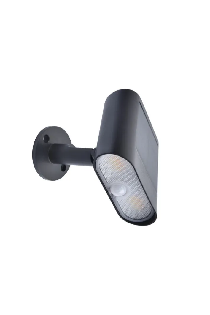 ECO-LIGHT LED Solar Außenstrahler GINBO schwarz