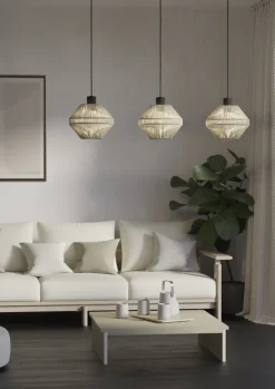 EGLO Retrofit Balkenpendel MIDSUMMER 3-flg creme