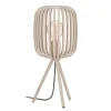 EGLO Retrofit Tischlampe ROMAZZINA 43,5 cm sandfarbig