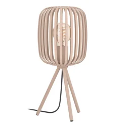 EGLO Retrofit Tischlampe ROMAZZINA 43,5 cm sandfarbig