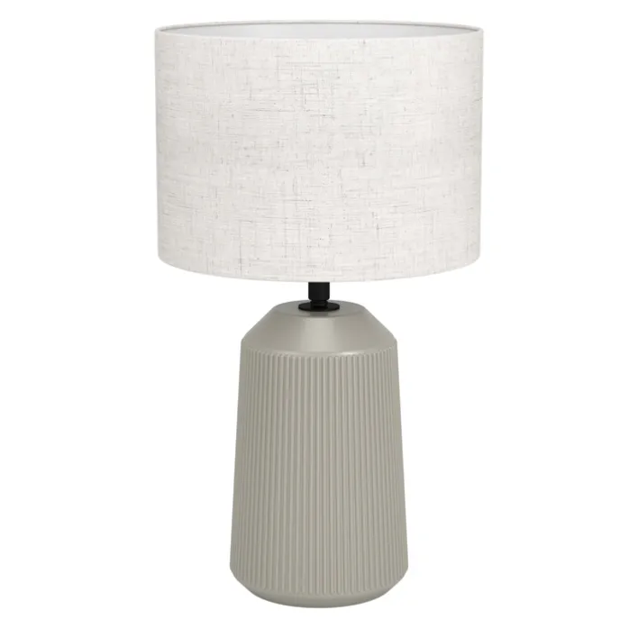 EGLO Retrofit Tischlampe CAPALBIO 41 cm sand /weiß