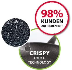 ELO Pfanne mit Glasdeckel GRANIT EVOLUTION 28 cm Aluminium grau