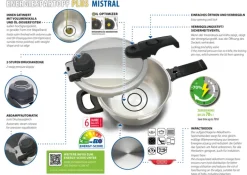 ELO Schnellkochtopf MISTRAL 4,5 Liter