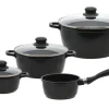 ELO Topf-Set BLACK CAST 4-teilig Aluguss schwarz