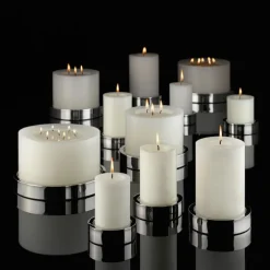 ENGELS KERZEN Kerzenständer FONDO 11 cm silberfarbig