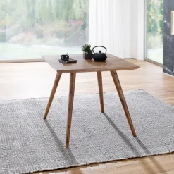 Esstisch 80 x 80 cm braun