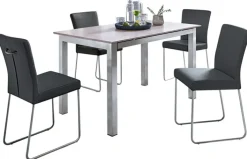 Esstisch 110 x 70 cm NB Betonoptik /grau gepulvert