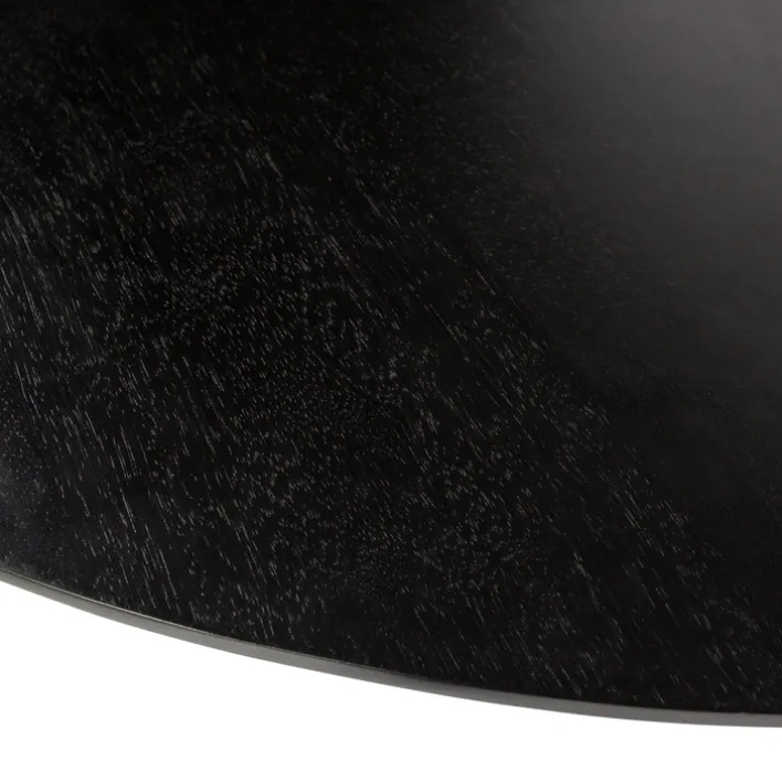 Esstisch BLANCO 120 cm rund Mangoholz schwarz