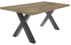 Esstisch DAKARI 200 x 100 cm Viking Oak-Optik/graphit