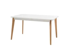 Esstisch LENA Eiche Riviera/ Weiss matt