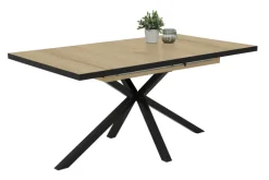 Esstisch MALOU I 160 x 90 cm Dekor Artisan-Eiche braun/schwarz