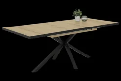 Esstisch MALOU I 160 x 90 cm Dekor Artisan-Eiche braun/schwarz