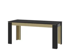 Esstisch NORICA 160-200x75,6 cm schwarz matt