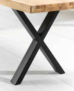 Esstisch SIGA X-I 200 x 100 cm schwarz /Eiche geölt