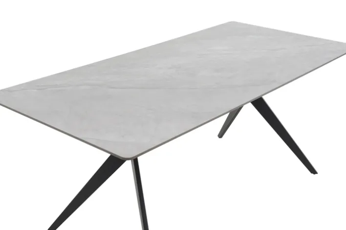 Esstisch STEVEN 90 x 180 x 76 cm Grau