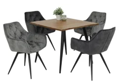 Esszimmerstuhl FLORENTINA 2er Set anthrazit