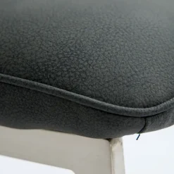 Esszimmerstuhl HURLEY Lederlook anthrazit