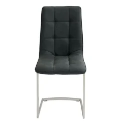 Esszimmerstuhl HURLEY Lederlook anthrazit
