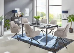 Esszimmerstuhl JOICE 2er Set schlammgrau