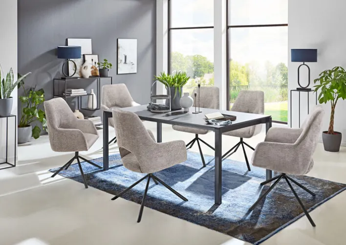 Esszimmerstuhl JOICE 2er Set schlammgrau