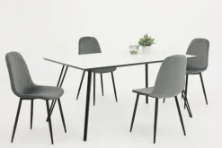 Esszimmerstuhl MIRA 2er Set grau