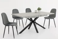 Esszimmerstuhl MIRA 2er Set grau