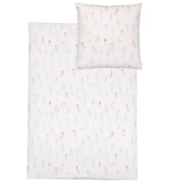 ESTELLA NATÜRLICH Baumwoll-Bettwäsche MARIBO 135 x 200 cm weiß