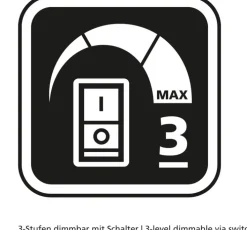 FABAS LUCE LED Pendelleuchte SUMTER 50 cm schwarz