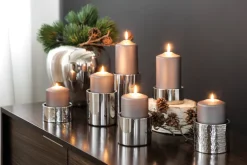 Fink Kerzenständer SOBRIO 11 cm silberfarbig