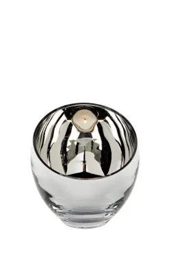 Fink Teelichthalter CANDY 11 cm silberfarbig