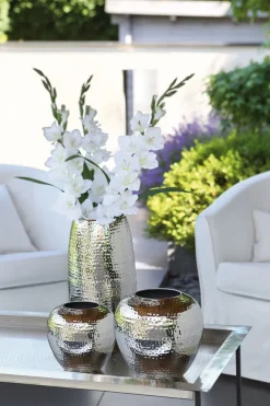 Fink Vase LOSONE 25 cm vernickelt