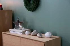 Fink Weihnachtsdeko Zapfen CONE 11 cm silberfarbig