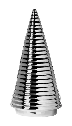 Fink Weihnachtsdekoration Dekobaum ANOUK 18,5 cm Porzellan silberfarbig