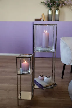 Fink Windlicht LEXA 57 cm vernickelt