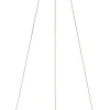 FISCHER & HONSEL LED Balkenpendel SILVIO, Metall/Acryl, Ø 50 cm Höhe 180 cm, Beige/Weiß