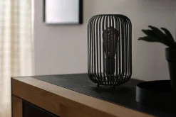 FISCHER & HONSEL Retrofit Tischlampe CAGE sandschwarz