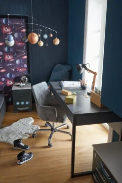 FISCHER & HONSEL Retrofit Tischlampe DINI 25 cm Rauchglas