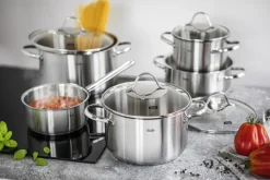 Fissler Kochtopfset PALERMO 5 tlg Edelstahl 18/10