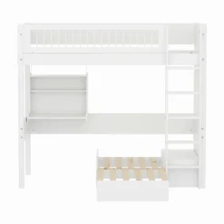 FLEXA Hochbett WHITE mit Sofabett